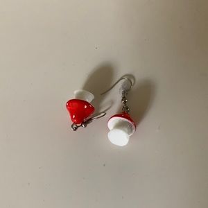 mushroom earrings